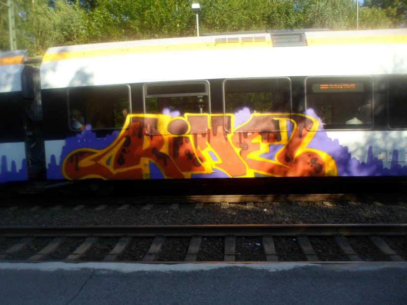 Graffiti Train - Photo by 505er - Rime