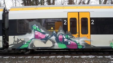 Graffiti Train - Photo by 505er - Rois