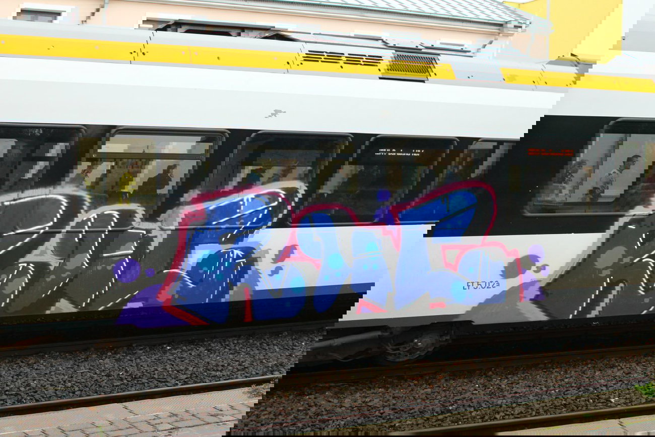 Graffiti Train - Photo by 505er - Rue