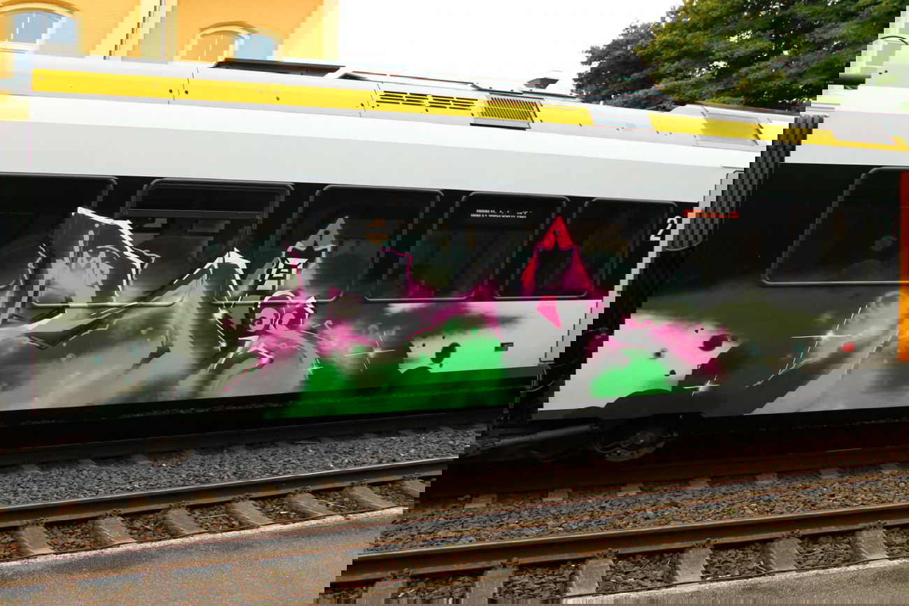 Graffiti Train - Photo by 505er - Rois, IMR