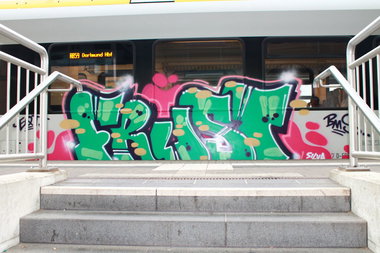 Graffiti Train - Photo by 505er - Frust, EQT, BMS