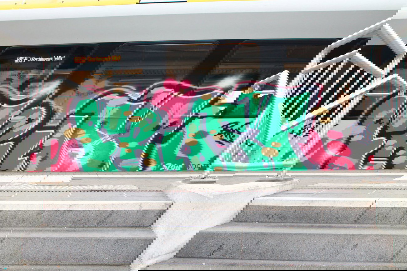 Graffiti Train - Photo by 505er - Frust, EQT, BMS