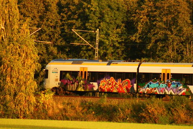 Graffiti Train - Photo by 505er - Rois, Mask, Move