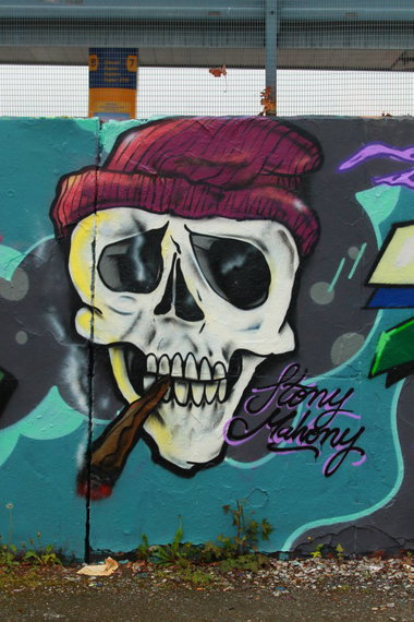Graffiti Wall - Photo by 505er - Skull