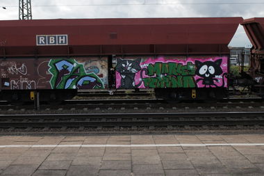 Graffiti Train - Photo by 505er - Piq, Marley, Peppina