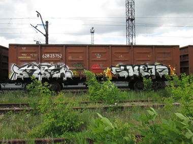 Graffiti Train - Photo by 5483r143 - freight, train, graffiti (2013)