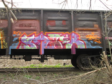 Graffiti Train - Photo by 5483r143 - freight (2014)