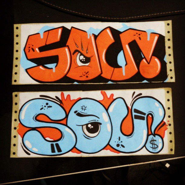 Graffiti Sketch in Netanya - Photo by 5OU - sou, 5ou, israel