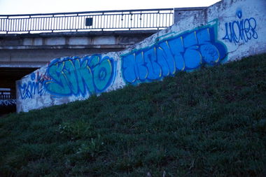 Graffiti in Tula - Photo by 5ame - PashaSame, Montes (2014)