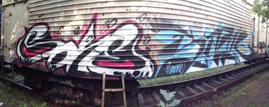 Graffiti Wall in Tula - Photo by 5ame - Sone, PashaSame (2015)