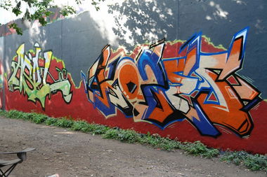 Graffiti Wall in Köln - Photo by 5zwo4 - 5zwo4, köbes, asyl (2013)