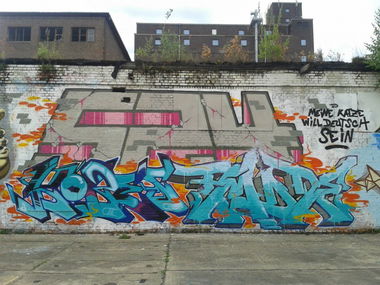 Graffiti Wall in Magdeburg - Photo by 5zwo4 - 5zwo4.magdeburg, köbes, pmode (2013)