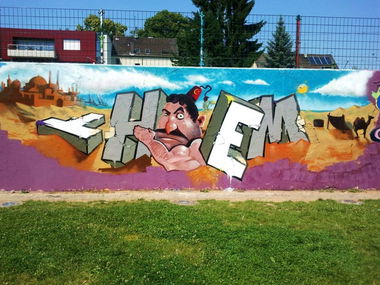 Graffiti Wall in Hennef - Photo by 5zwo4 - thcem, 524, 5zwo4 (2013)