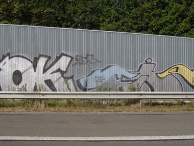 Graffiti Bombing in Bielefeld - Photo by 607Salkin