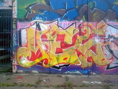 Graffiti Wall in Vilnius - Photo by 714 - VILNIUS, ESER, 2015 (2015)