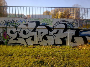 Graffiti Wall in Vilnius - Photo by 714 - eser, vilnius, 2014 (2014)