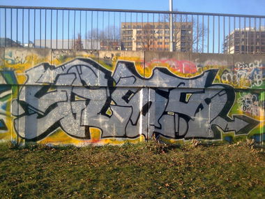Graffiti Wall in Vilnius - Photo by 714 - 2014, vilnius, yess (2014)