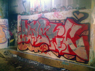 Graffiti Wall in Vilnius - Photo by 714 - plastic, eser, vilnius (2016)