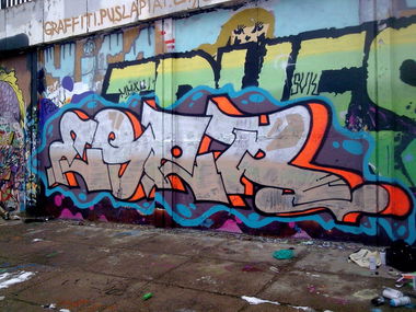 Graffiti Wall in Vilnius - Photo by 714 - eser, vilnius, 2013 (2013)