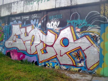 Graffiti Bombing in Vilnius - Photo by 714 - eser, vilnius, 2015 (2015)