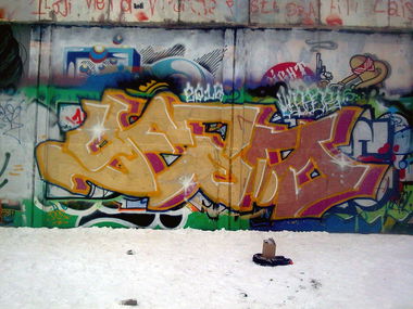 Graffiti Wall in Vilnius - Photo by 714 - YESS, ERSER, VILNIUS (2016)