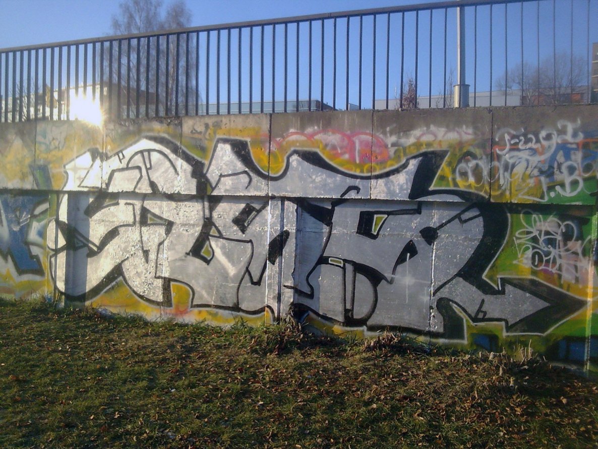 Graffiti Wall in Vilnius - Photo by 714 - 2014, vilnius, yess (2014)