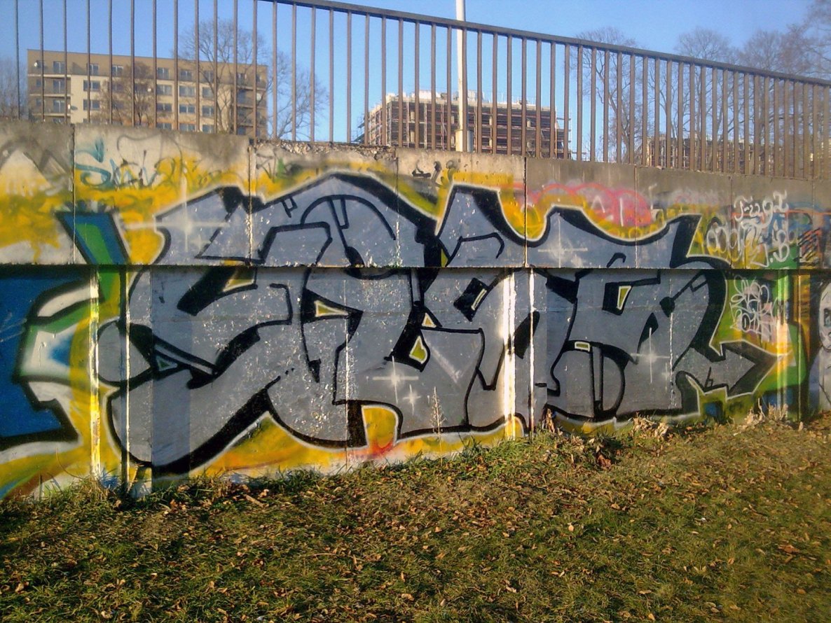 Graffiti Wall in Vilnius - Photo by 714 - 2014, vilnius, yess (2014)