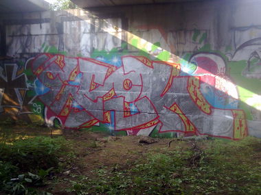 Graffiti Wall in Vilnius - Photo by 714 - ESER, VILNIUS, 2016 (2016)