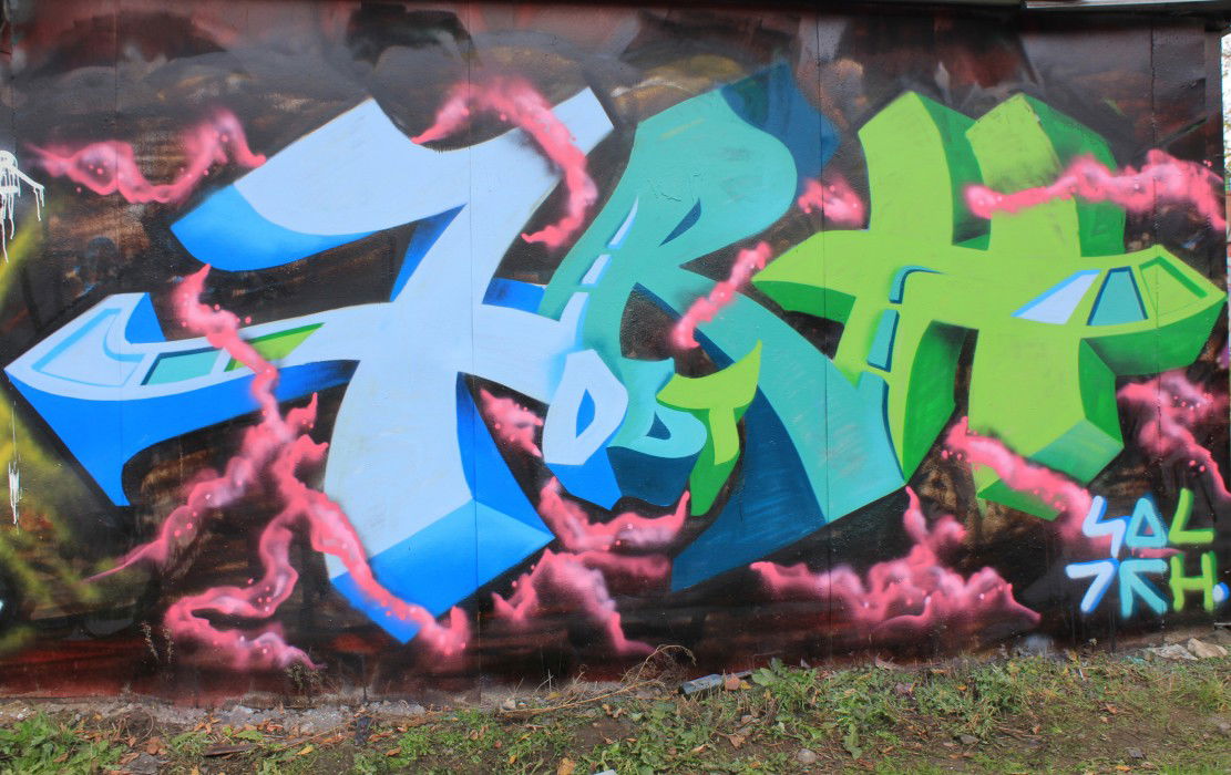 Graffiti Wall in MOSCOW - Photo by 7RHDOT - SOL, TAZ, IKES