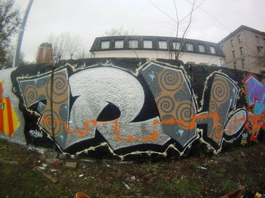 Graffiti Wall in MOSCOW - Photo by 7RHDOT - SOL, TAZ, IKES