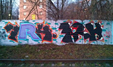 Graffiti Wall in MOSCOW - Photo by 7RHDOT - SOL, TAZ, IKES
