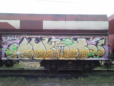 Graffiti Train - Photo by ABCmaniac - fukow