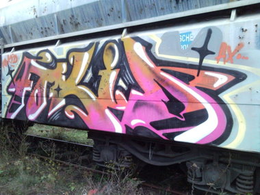 Graffiti Train - Photo by ABCmaniac - forin