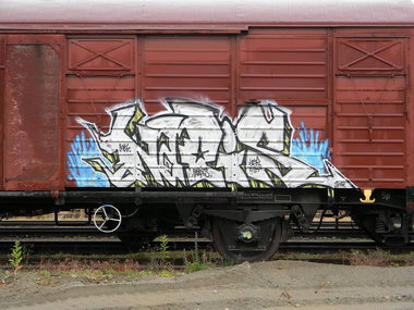 Graffiti Train - Photo by ABCmaniac - napis, fr8