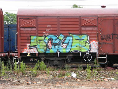 Graffiti Train - Photo by ABCmaniac - scub, fr8
