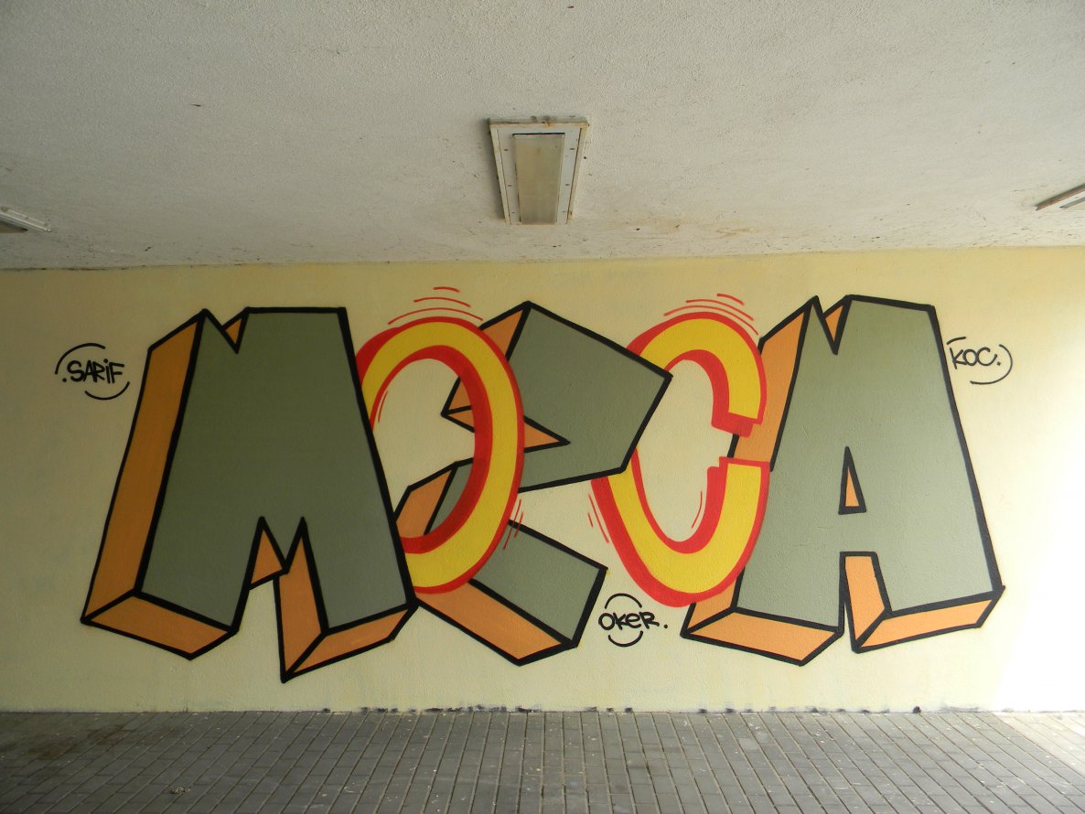 Graffiti Wall - Photo by ABCmaniac - Mozca