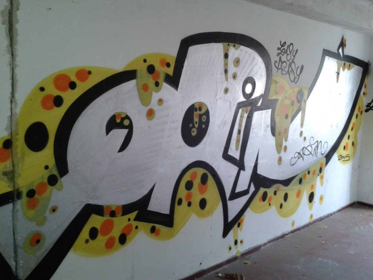 Graffiti Bombing - Photo by AER0S0L - Qrin, Easy, Peasy (2015)