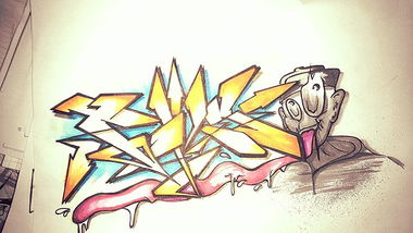 Graffiti Sketch - Photo by AGON - PULS, BRS, APS (2015)