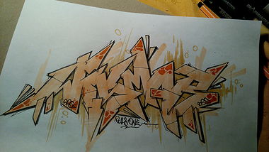 Graffiti Sketch - Photo by AGON - WISMAR, PULS, BRS (2016)