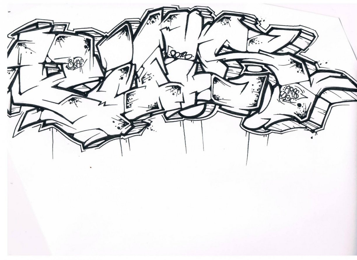 Graffiti Sketch - Photo by AGON - Puls (2015)
