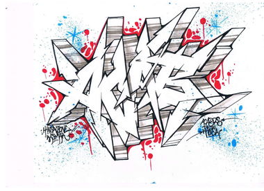 Graffiti Wall - Photo by AGON - ACAB, Puls, BRS (2016)