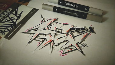 Graffiti Sketch - Photo by AGON - APS, BRS, PULS (2017)