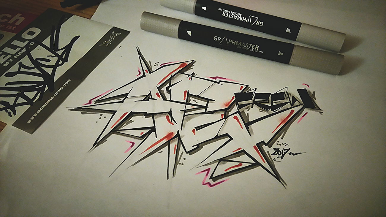 Graffiti Sketch - Photo by AGON - APS, BRS, PULS (2017)