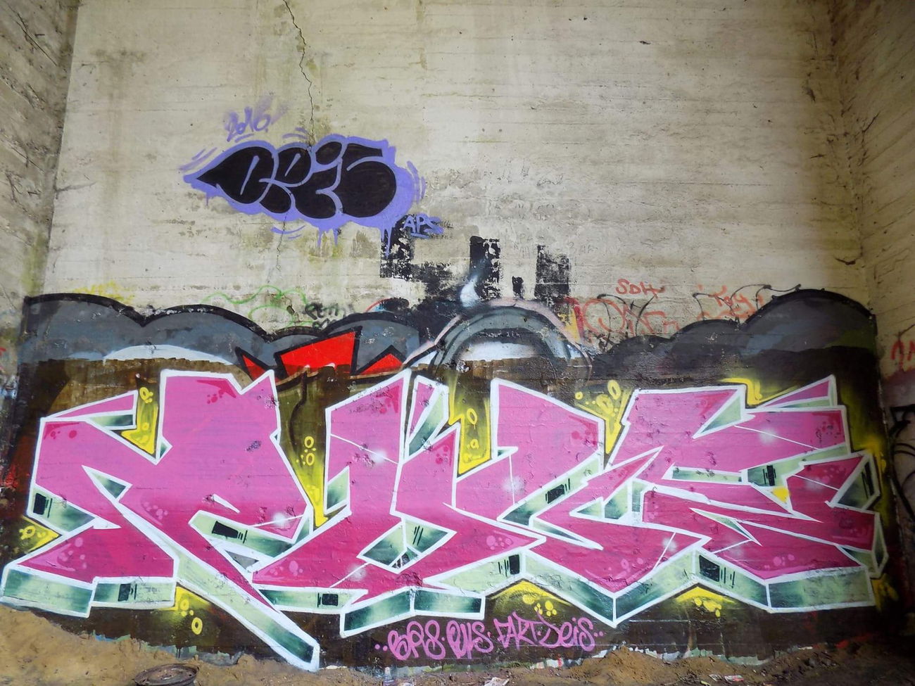 Graffiti Wall - Photo by AGON - Deis, Puls, APS (2016)