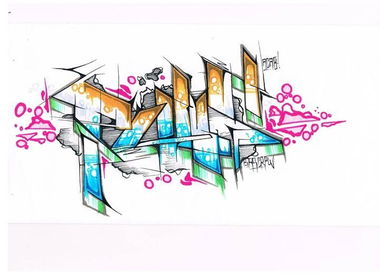Graffiti Sketch - Photo by AGON - Puls (2015)