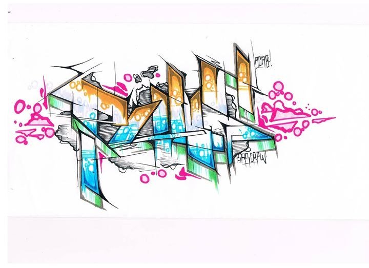 Graffiti Sketch - Photo by AGON - Puls (2015)