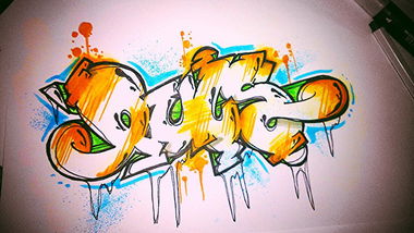 Graffiti Sketch - Photo by AGON - Puls, BRS (2015)