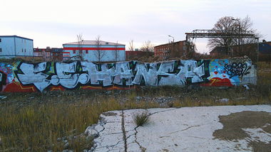 Graffiti Bombing - Photo by AGON - Puls, BRS, FCHansa (2015)