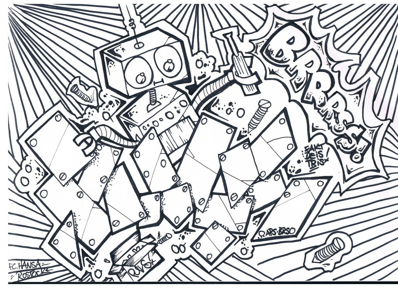 Graffiti Wall - Photo by AGON - Puls, BRS, APS (2015)