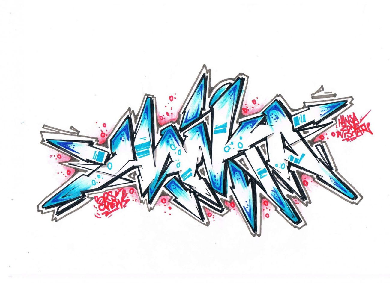 Graffiti Sketch - Photo by AGON - FC, HANSA, FCH (2016)